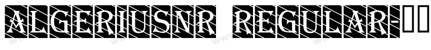 AlgeriusNr Regular字体转换